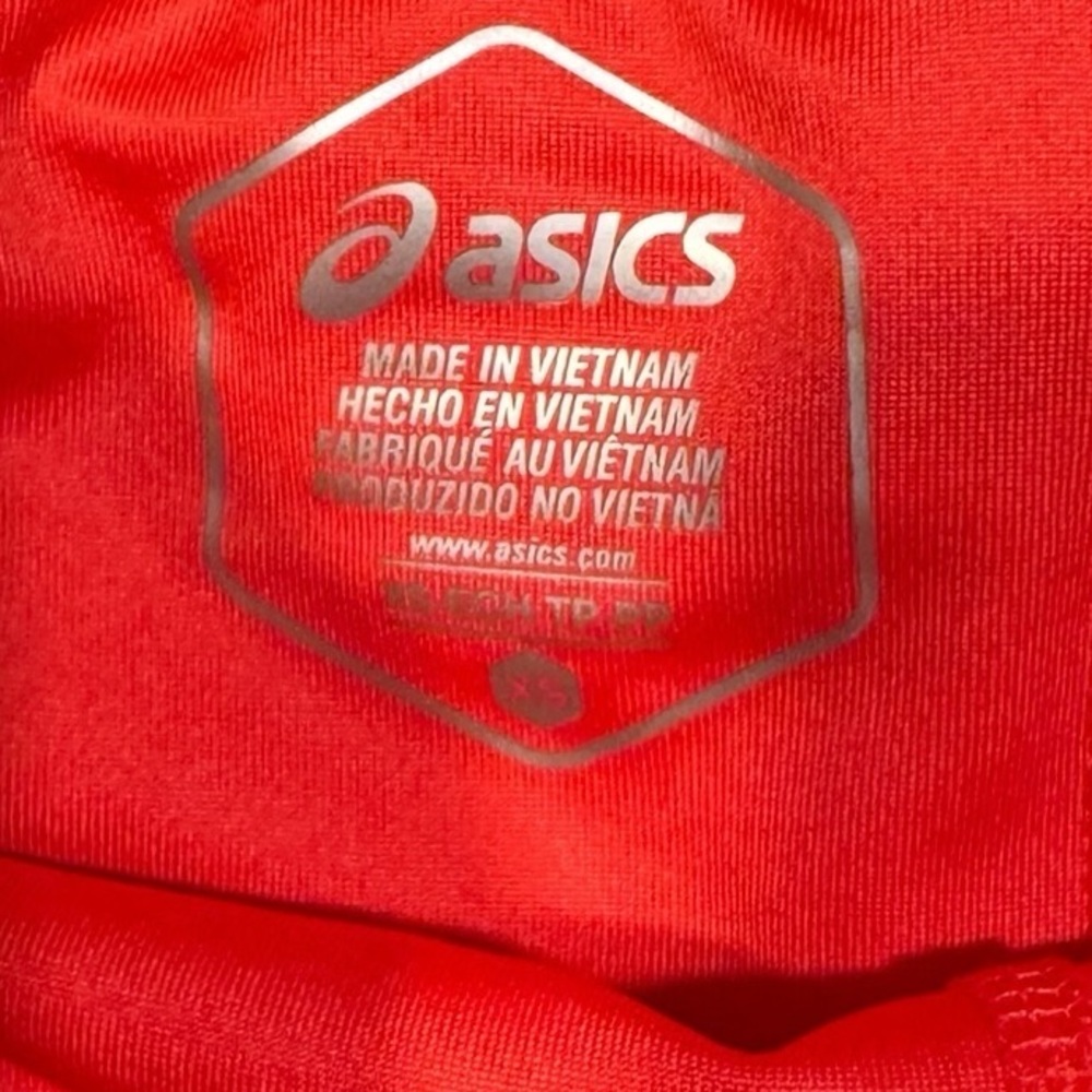 ASICS 2-N-1 Short Built In Short Secure Pocket Activewear Running Coral NWT XS - Picture 11 of 12